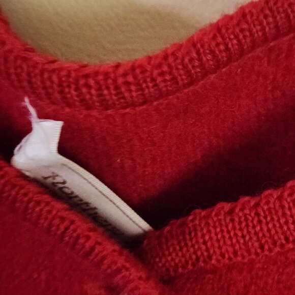 Northern Isle Vintage Red Boiled Wool Jacket Size 9/10 - Picture 6 of 6